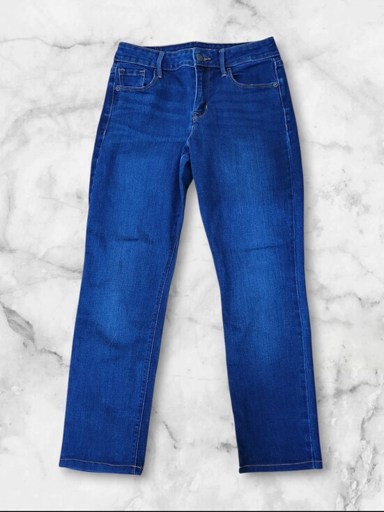 Old Navy Denim - Old Navy Mid Rise Power Slim Straight Jeans